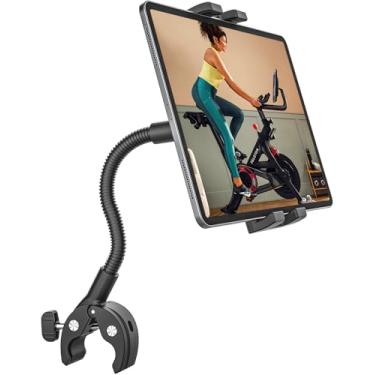 Imagem de GDZN Suporte Para Tablet Em Esteira, Tipo Pescoço De Ganso Bicicleta, Braçadeira Guidão Ipad, Cadeira Rodas Peloton Spin, Carrinho Bebê, Bicicleta Academia, Compatível Com Pro, Galaxy Tabs, Iphone,