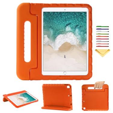 Imagem de UUcovers Capa infantil para iPad Air 3ª geração de 10,5 polegadas 2019, com alça giratória/suporte conversível, macio, à prova de choque, EVA leve, suporte para meninas e meninos, capa protetora para