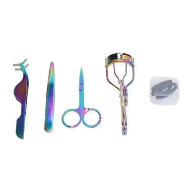 Imagem de OKJHFD Eyelash Curler Kit,Eyelash Curler Set Humanized Design Colorful Durable Eyelash Curling Tools Lash Lift Curler Set Makeup Tools.