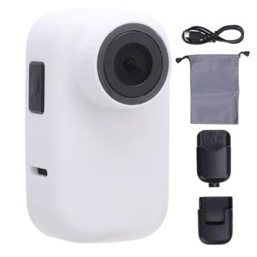 Imagem de Okjhfd Body Pet Wast Wast Câmera Resistente a Água Portátil Resolução Vestível Câmera de Ação da Cam Corpo Vestível Para Viagem ao Ar Livre (Branco)
