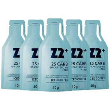 Imagem de Energy Gel Z2 | Z2+ | Edição Especial | Suplemento Alimentar de Carboidratos em Gel Líquido para Atletas de Alto Rendimento - Linha Gameday/LOAD UP - Box 05 Sachês 40g Cada (Box - 05 Saches | 25 Carb, Iced Coffee)