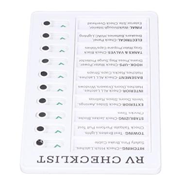 Imagem de Yctze Placa de Memorando Portátil para Crianças para Crianças - Planejador de Apagamento Seco de PVC para Organizar Tarefas Diárias e Construir Bons Hábitos (Lista de verificação do RV)