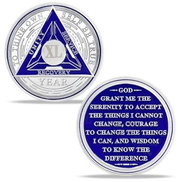 Imagem de 31 Year Sobriety Chips AA Coin Medalhão Chip Medalha Recuperação Aniversário Token