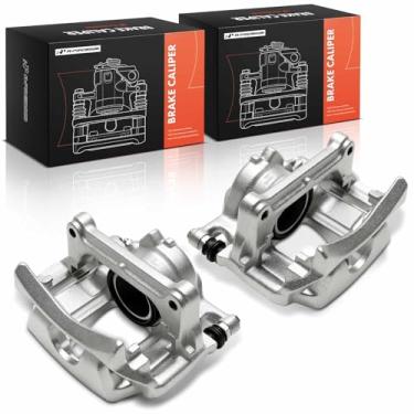 Imagem de A-Premium Conjunto de pinça de freio a disco com suporte compatível com Mercedes-Benz W117 Series CLA250 2014-2019, W156 Series GLA250 2015-2020, B250 2013-2019 - Motorista dianteiro e lado do