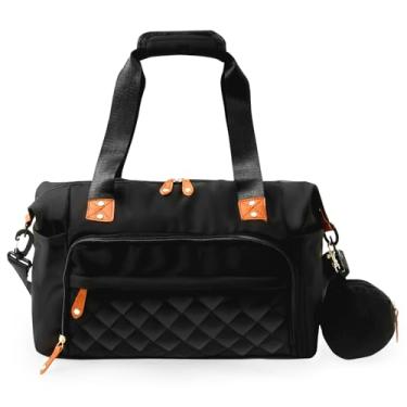 Imagem de Bolsa de fraldas à prova d'água para mudança de bebê, bolsa de maternidade grande para mamãe ou papai, bolsa de fraldas com alça de ombro removível, bolsa de fraldas para acampamento