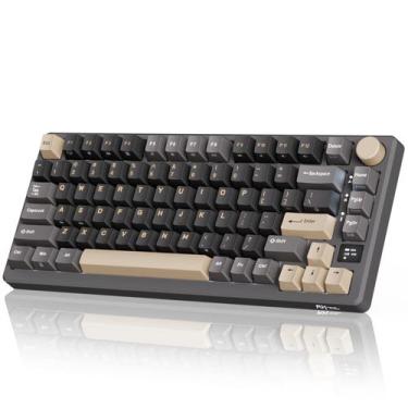 Imagem de Teclado mecânico sem fio RK ROYAL KLUDGE M75 Verde pálido