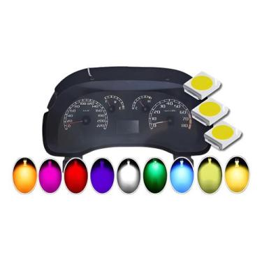 Imagem de 9x Lampada Led Painel Fiat Idea 2006 Até 2013 - Lumi, Branco