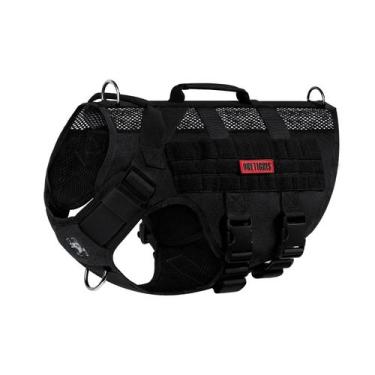 Imagem de Arnês para cães OneTigris No Pull Tactical Aire Mesh Black M