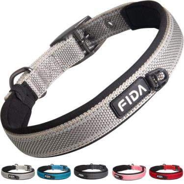 Imagem de Coleira para cães Fida Heavy Duty Neoprene acolchoada para raças média