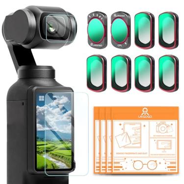 Imagem de UEGOGO Conjunto de filtros magnéticos ND/PL para DJI Osmo Pocket 3 Creator Combo acessórios, pacote com 8 ND2-32+ND4/PL+ND8/PL+ND16/PL+ND32/PL+1/4 Black Mist+CPL+UV, filtros polarizadores de densidade