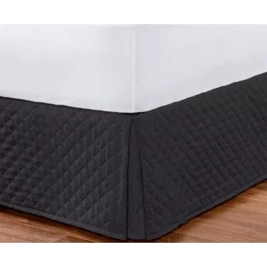 Imagem de Saia Box Matelada Casal Queen Size Box Cores Diversas - Cortinas Ibiti