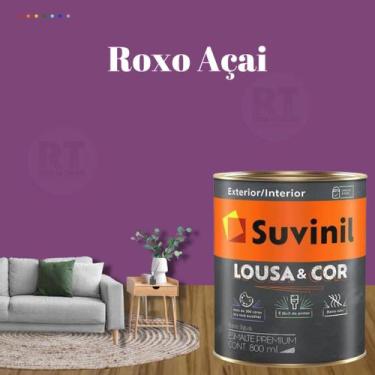 Imagem de Tinta Lousa e Cor Cor Rosa Pink Suvinil Parede Lousa 800ml, ROXO AÇAÍ