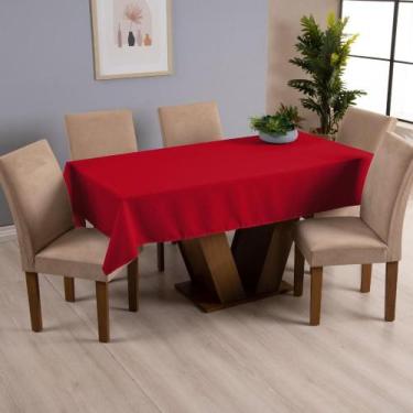 Imagem de Toalha de Mesa Basic 6 Lugares 2,00x1,40 1 Peça Tecido Oxford Liso - V