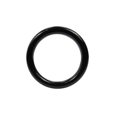 Imagem de Aro Plástico Preto 27mm Espessura 4cm Para Artesanato Com 10 Unidades 