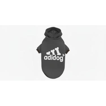 Imagem de Roupa Com Capuz Para Cães - Roupinha Cachorro Pet Para Porte Pequeno, Médio e Grande (Cinza Chumbo, 6)