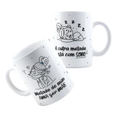 Imagem de Xícara Caneca Personalizada de Porcelana Cerâmica  Dia das Mães Presen