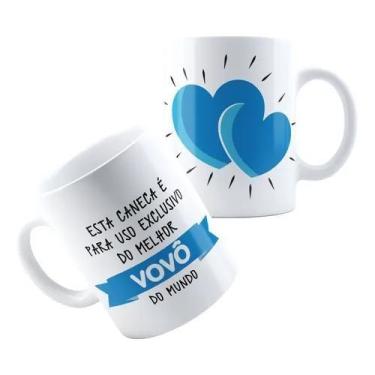 Imagem de Caneca Xícara de Porcelana Cerâmica Personalizada Presente Para Avos A