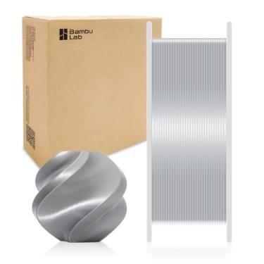 Imagem de Bamboo Original PLA Silk+ Filamento Textura de Seda Brilhante, Brilhante, Forte Ligação Interlayer para Bambu Lab A1/A1 MINI/X1/X1C/P1P/P1S/AMS. Alta Velocidade de 1,75 mm e Impressão Fácil com RFID