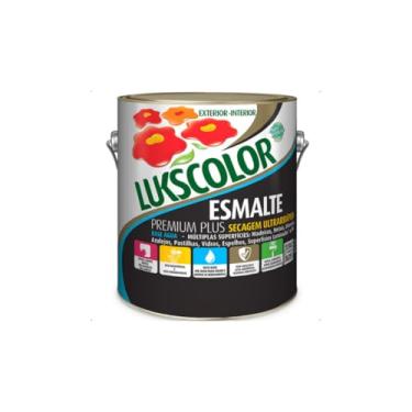 Imagem de Tinta Esmalte Base Água 900ml Lukscolor - Cores (AZUL DEL REY BRILHANTE)