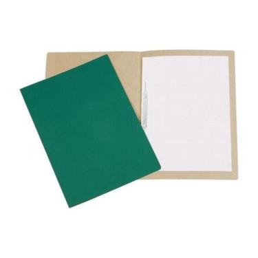 Imagem de Kit com 10 Pasta de Papelão Com Grampo 34cm x 23cm Verde - Frama