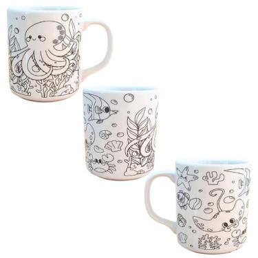 Imagem de Caneca Colorir Porcelana Pinta Repinta estilo Bobbie Goods - Antilope 
