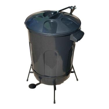 Imagem de Lixeira Pedal 60lts Com Armação De Ferro