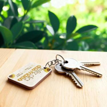Imagem de Kit 100 Chaveiros MDF Dia das Mães Amor em Plenitude - Bazar dos Quadr