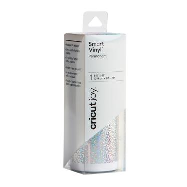 Imagem de Adesivo Smart Vinil Permanente Holográfico Cinza - Cricut Joy - 13,9x121,9cm - 01 Unid