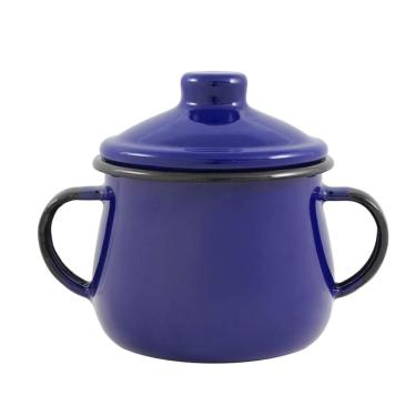 Imagem de Açucareiro Agata Esmaltado 380ml Azul Escuro Ewel