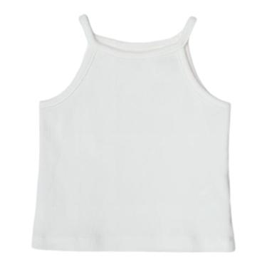 Imagem de Regata de Ribana Lisa Menina Branco - Hering