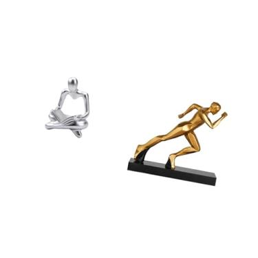 Imagem de Fenteer Escultura Inovadora de Corredor Abstrato para Decoração de Mesa de Sala de Estar E Entrada Moderna