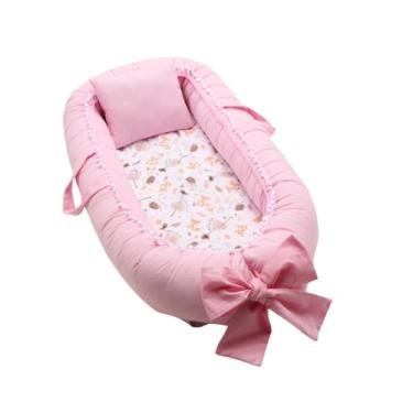 Imagem de Ninho Redutor de Berço Para Bebê com Travesseiro Menina Menino (Fox)