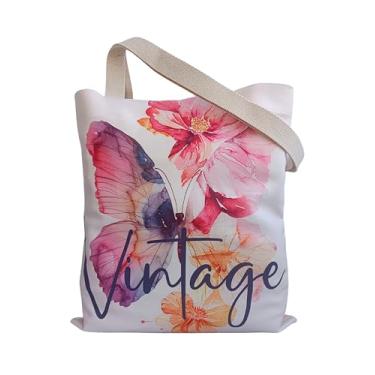 Imagem de Sacola reutilizável feminina – linda bolsa de ombro com fivela magnética e bolso com zíper, tecido durável, presente estético, Fúcsia