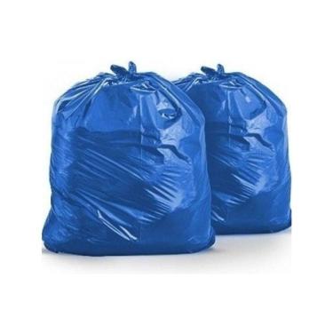 Imagem de Saco De Lixo Azul 150 Litros Super Reforçado 100 Unidades.