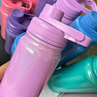 Imagem de Garrafa Térmica 600ml/800ml Inox Premium Tampa Antivazamento Bico Rosq