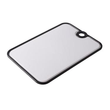 Imagem de Kit Tábua De Cortar Carne Legumes Multiuso De Borracha Antiderrapante Tábua De Corte Moderna Premium (1, Branco)