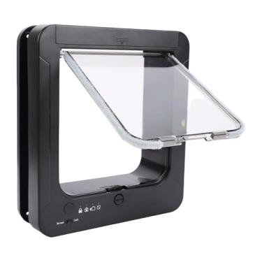 Imagem de Luqeeg Porta inteligente para gatos com controle remoto, sensor automático para animais de estimação para interior externo, coleira ativada com acesso bidirecional, vários suprimentos para animais de