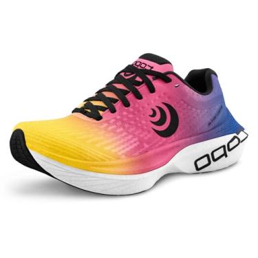 Imagem de Topo Athletic Tênis feminino Spectre 2 confortável acolchoado durável 5 mm Drop Road Running Tênis esportivo para corrida na estrada, Roxo/preto, 39