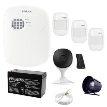 Imagem de Kit De Segurança Alarme E Câmera Wifi 3 Sensores De Presença - INTELBR