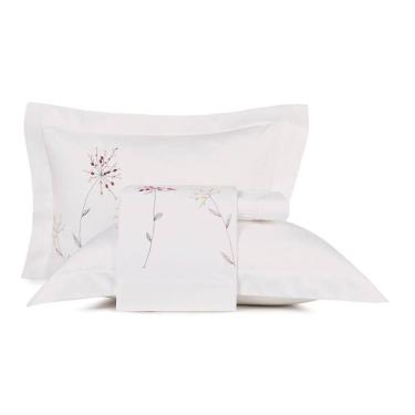 Imagem de Jogo de Cama Queen Altenburg Bordados em Cetim 300 Fios Anise