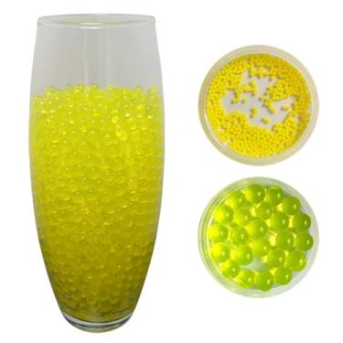 Imagem de Bolinhas De Gel Cresce Na Água Decoração Vaso Plantas 10.000 (Amarelo)