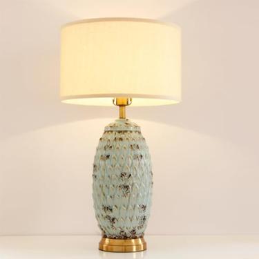 Imagem de Luminária de mesa moderna em cerâmica com LED, estilo americano criativo, para sala de estar, quarto ou mesa de cabeceira (Estilo 7)