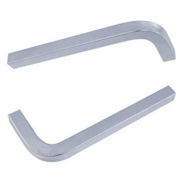 Imagem de Antrader Chaves de cabeça quadrada, conjunto de chaves de fenda quadradas em forma de L de 10 mm - 2 peças de ferramenta de reparo e instalação de cabeça quadrada de aço cromado