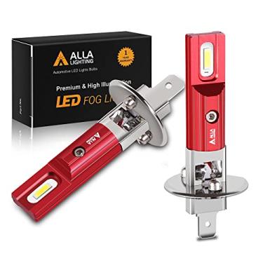 Imagem de Alla Lighting Lâmpadas de LED P14.5s Base H1 de substituição Xtreme Super Bright Newest 1860-SMD 78105 448 48320, 6000K Xenon Branco