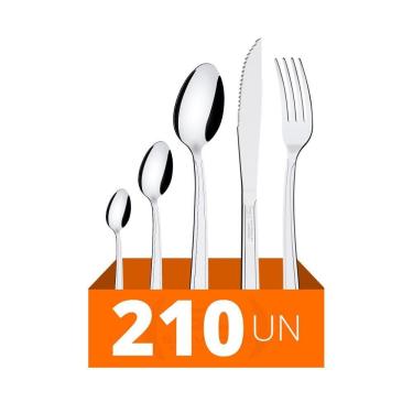 Imagem de Faqueiro Búzios Com 210 Peças Totalmente Em Aço Inox Ibag - Tramontina