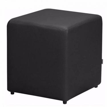 Imagem de Puff Quadrado Corino Preto Nay Estofados