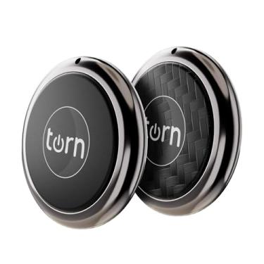 Imagem de Pacote com 2 rastreadores – localizador de itens GPS para Apple Find My (apenas iOS), compatível com cães, gatos, chaves, bagagem, mochila (preto e carbono)