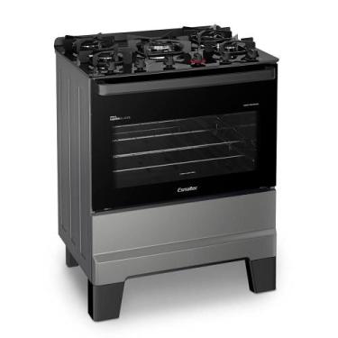 Imagem de Fogão a Gás Mesa de Vidro Limpa Fácil e Acendimento Automático Esmalte