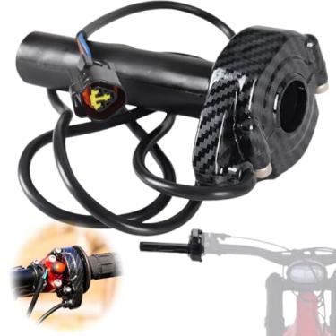 Imagem de Lunzbote Kit de acelerador elétrico de motocicleta para Surron, cabo do acelerador de imitação de fibra de carbono, para Sur-Ron/Light Bee/Sur Ron S/Surron X/X160 / X260