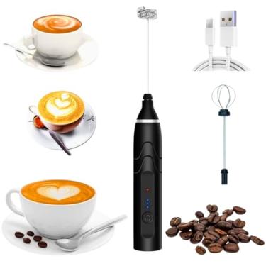 Imagem de Mini Mixer Portátil Misturador de Bebidas Batedor Espumador de Leite USB Recarregável Cozinha Cafe Ovo